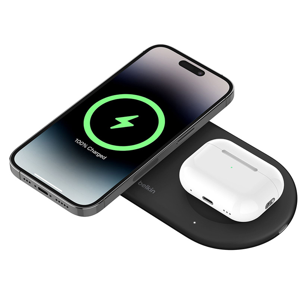 벨킨 부스트업 프로 Qi2 15W 2in1 마그네틱 무선 충전 패드, 블랙, 1개 59,000원