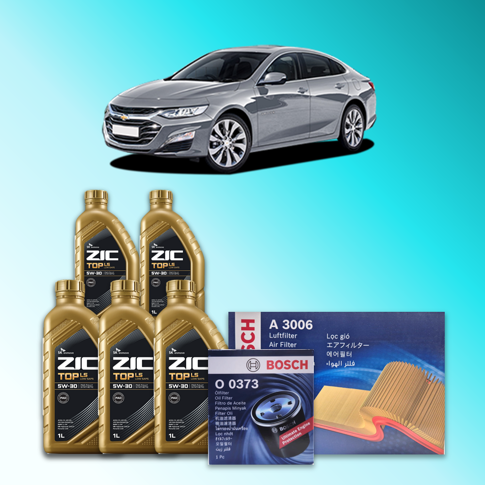 더 뉴 말리부 (V400) 1.3터보 가솔린 엔진오일세트 SK 지크 탑 LS 5W30 (ZIC TOP LS) 79,900원