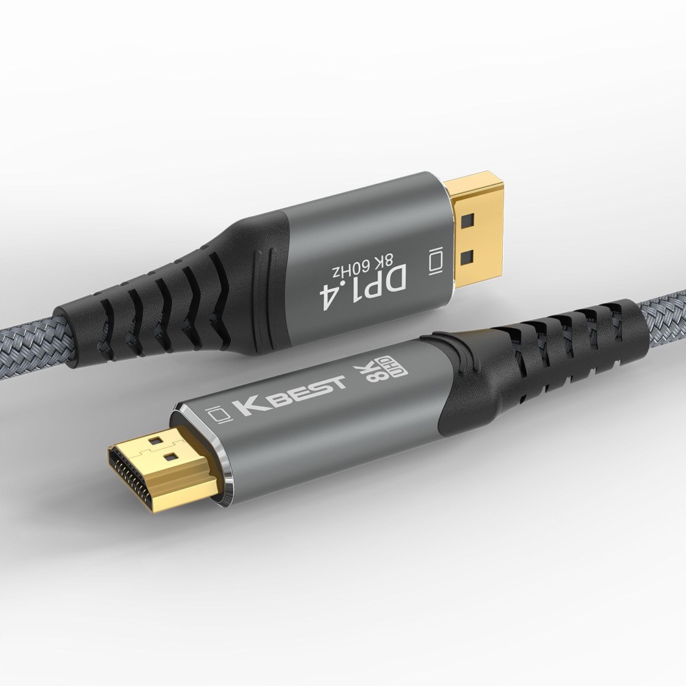 케이베스트 DP to HDMI v2.1 변환 8K60Hz 4K144Hz 젠더 케이블 1M/컴퓨터 PC 변환 36,500원