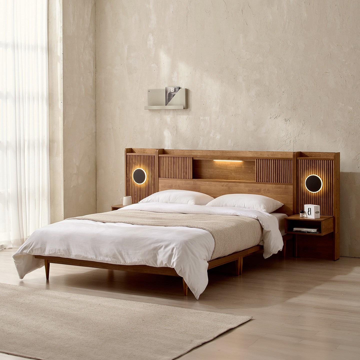 잉글랜더 어도어 원목 템바보드 통깔판 침대(Sweet Slumber 9존 매트-Q) 479,000원