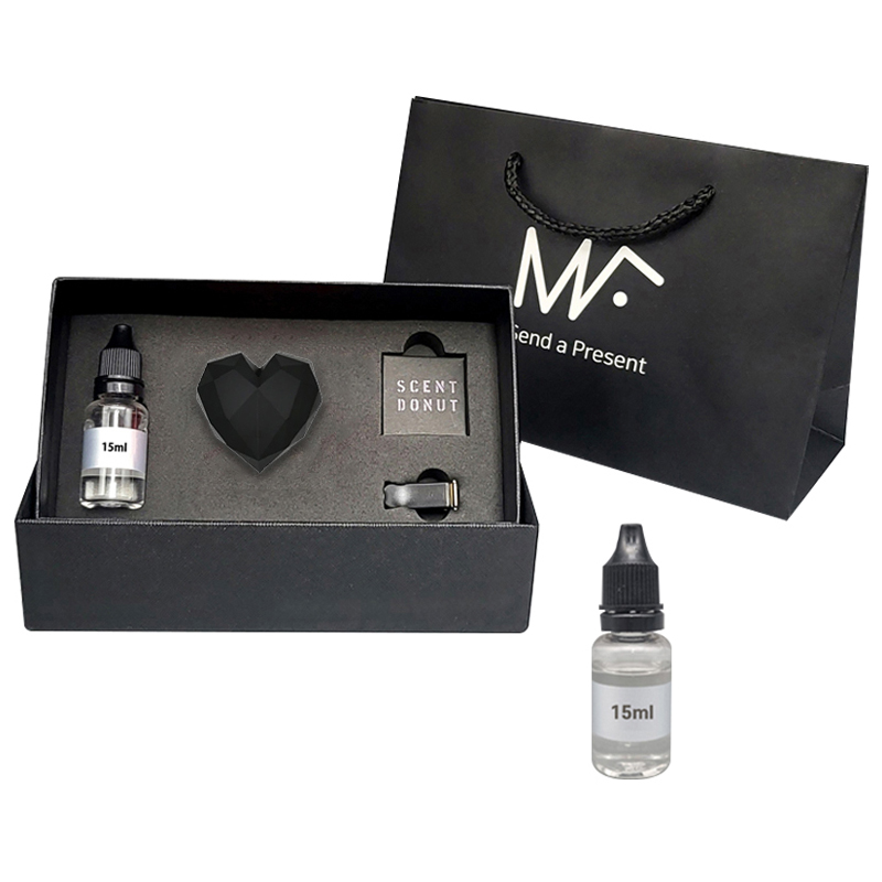 엠퓨처 차량용 하트 방향제 매트블랙 + 오일 15ml x 2p 세트 + 쇼핑백 15,150원