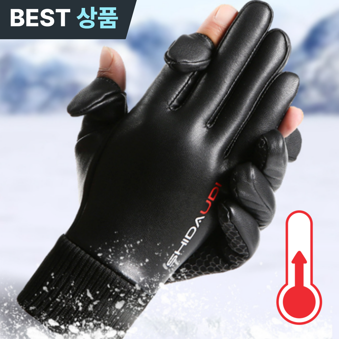 풀팩토리 기모 오토바이 스마트폰터치 장갑, 블랙 11,000원