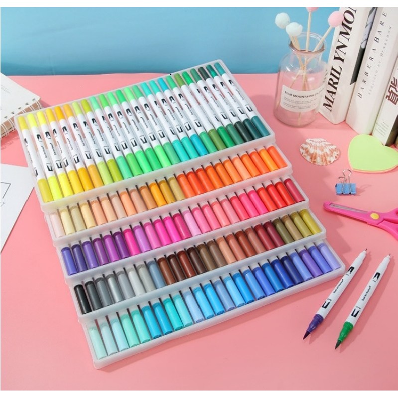 캘리그라피펜 듀얼펜 붓펜 수성 수채화 컬러펜 브러쉬펜 29,800원