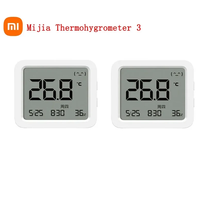 중국 버전 XIAOMI Mijia 스마트 블루투스 온도계 3 대형 LCD 무선 디지털 및 34,000원