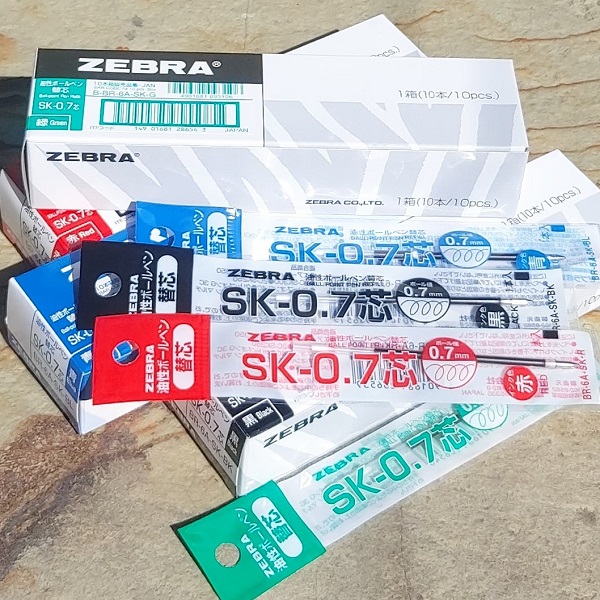제브라 SK-샤보 0.7mm 2색볼펜+샤프_멀티펜 리필심 SK-0.7 1다스(10개입) 11,500원