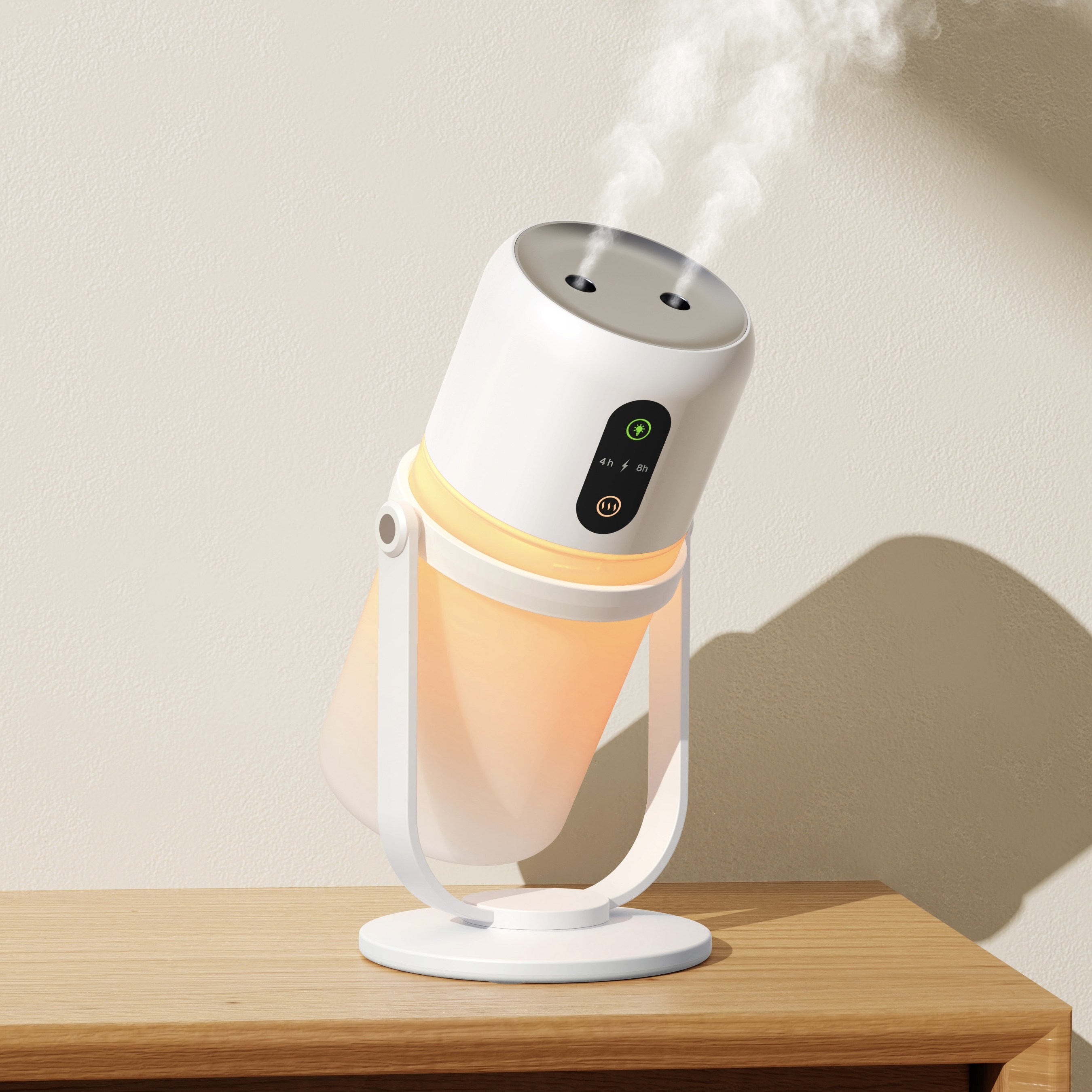 ACMEZING 무선 듀얼 초음파 스윙 가습기 Z6 300ml 휴대용 탁상용 저소음 무드등 31,000원