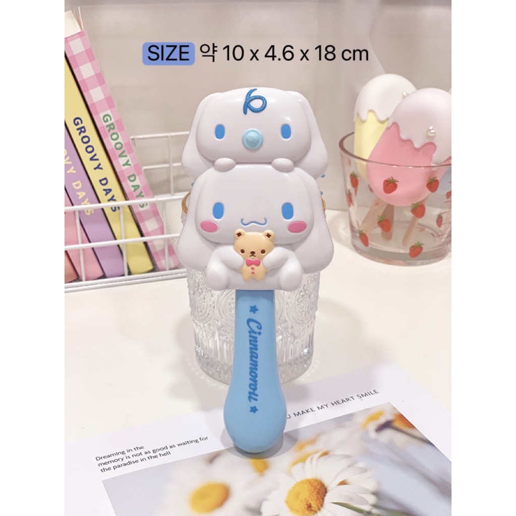 SA 산리오 입체형 헤어브러쉬 휴대용, 1개, 시나모롤 9,900원