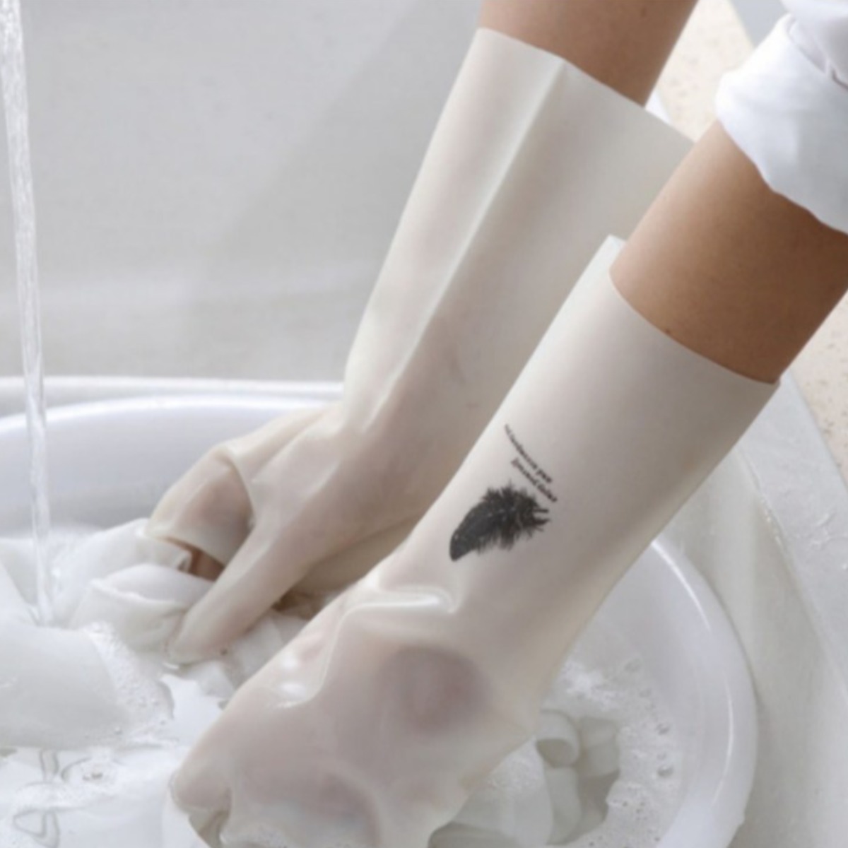 하니월드 더질긴 신형니트릴 설거지 고무장갑, 화이트, L, 3개 12,280원