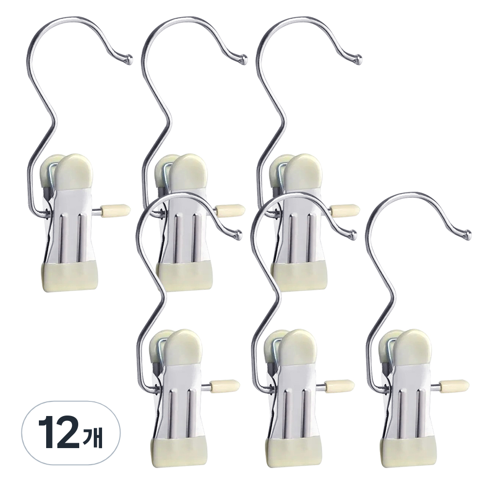 심플리프 논슬립 1단 집게 옷걸이, 12개, 단일색상 13,190원