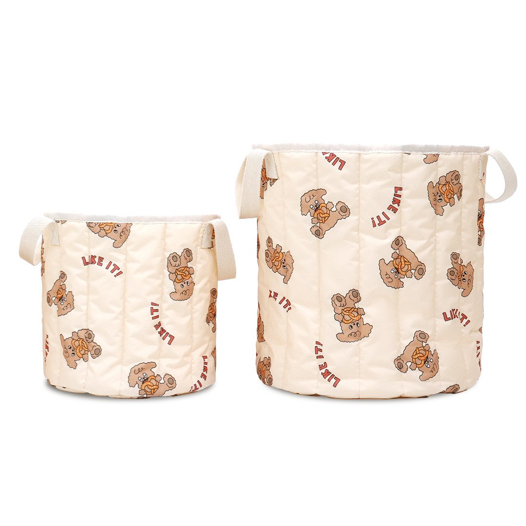 아이주 장난감 정리함 보관함 기저귀 누빔 패브릭 바구니 2종 세트 47,900원