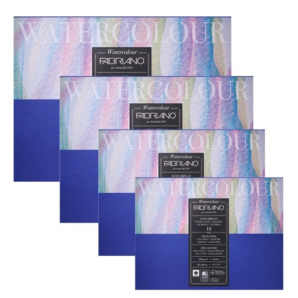 (삼원) 파브리아노 뉴워터칼라 스케치북 상단제본 중목 300g 12매 12,900원