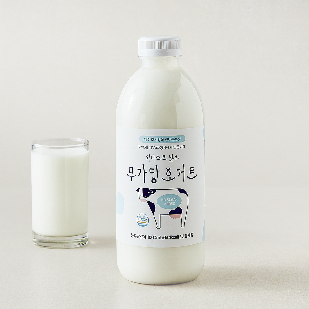 [로켓프레시] 어니스트밀크 무가당 요거트, 1L, 1개입, 1개 10,000원