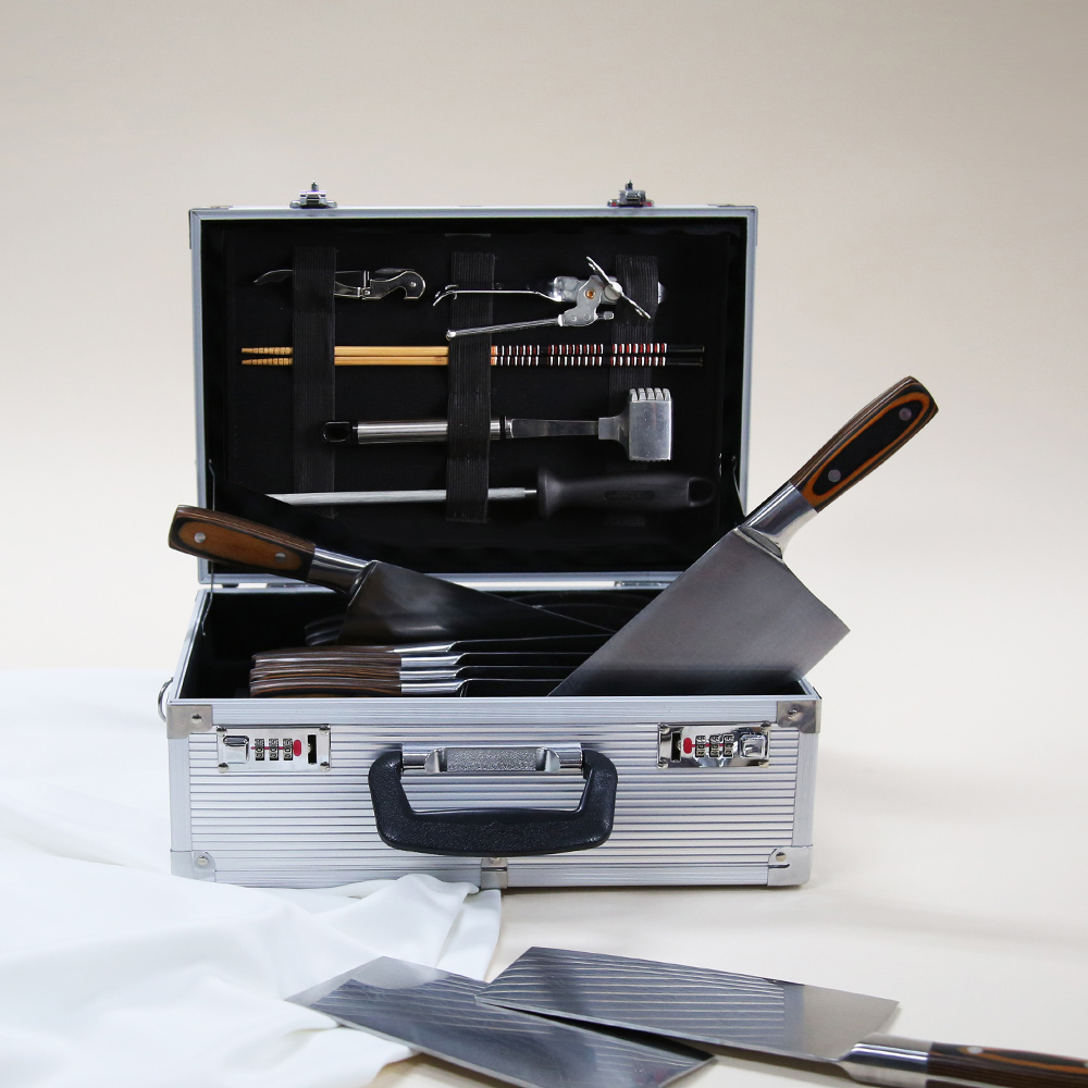 가방몰 ADD089 실버 중화칼가방 나이프케이스 조리용칼보관함 정리함 조리용품수납함 중화칼케이스, 1개 83,700원