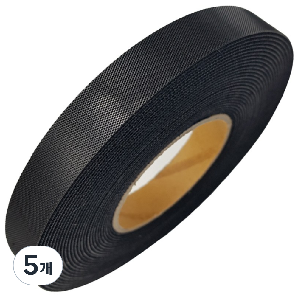 케이엘컴퍼니 폭 2cm 전선정리 양면벨크로 케이블타이형 찍찍이타이 검정색 10미터, 5개 70,520원