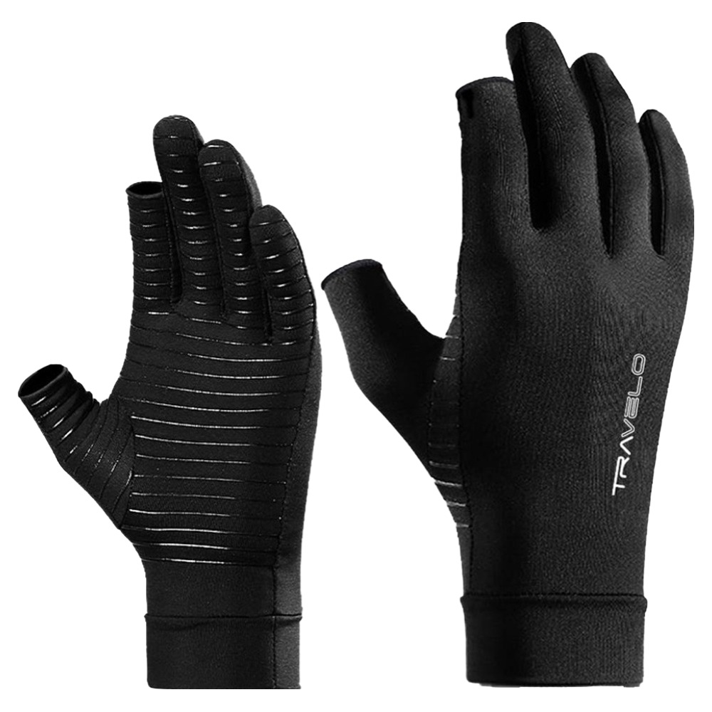 트레벨로 핑거홀 초밀착 슬림핏 터치 이너 장갑 양손 세트, 블랙, 1개 12,150원