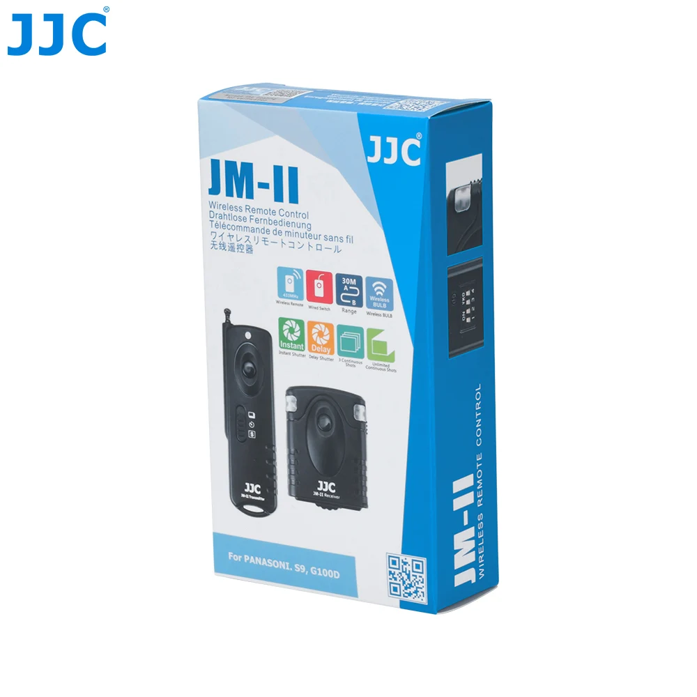 호환 파나소닉 S9 루믹스 DC-ZS99 G100D 카메라용 JJC 라디오 무선 리모컨 셔터 릴리즈 작동 거리 30미터(1 43,700원
