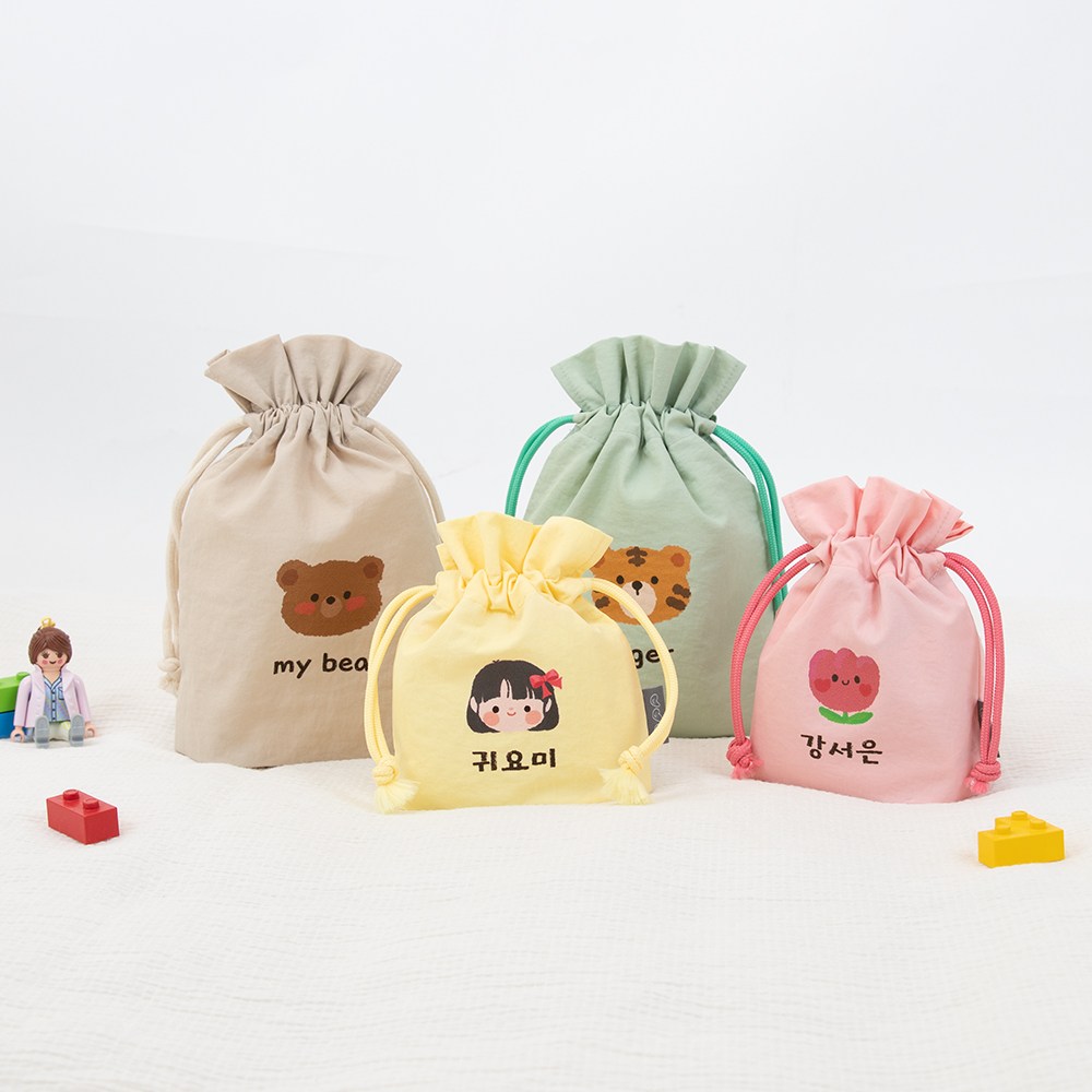 세맘스 크레용 네임 양면방수 스트링파우치 9,900원