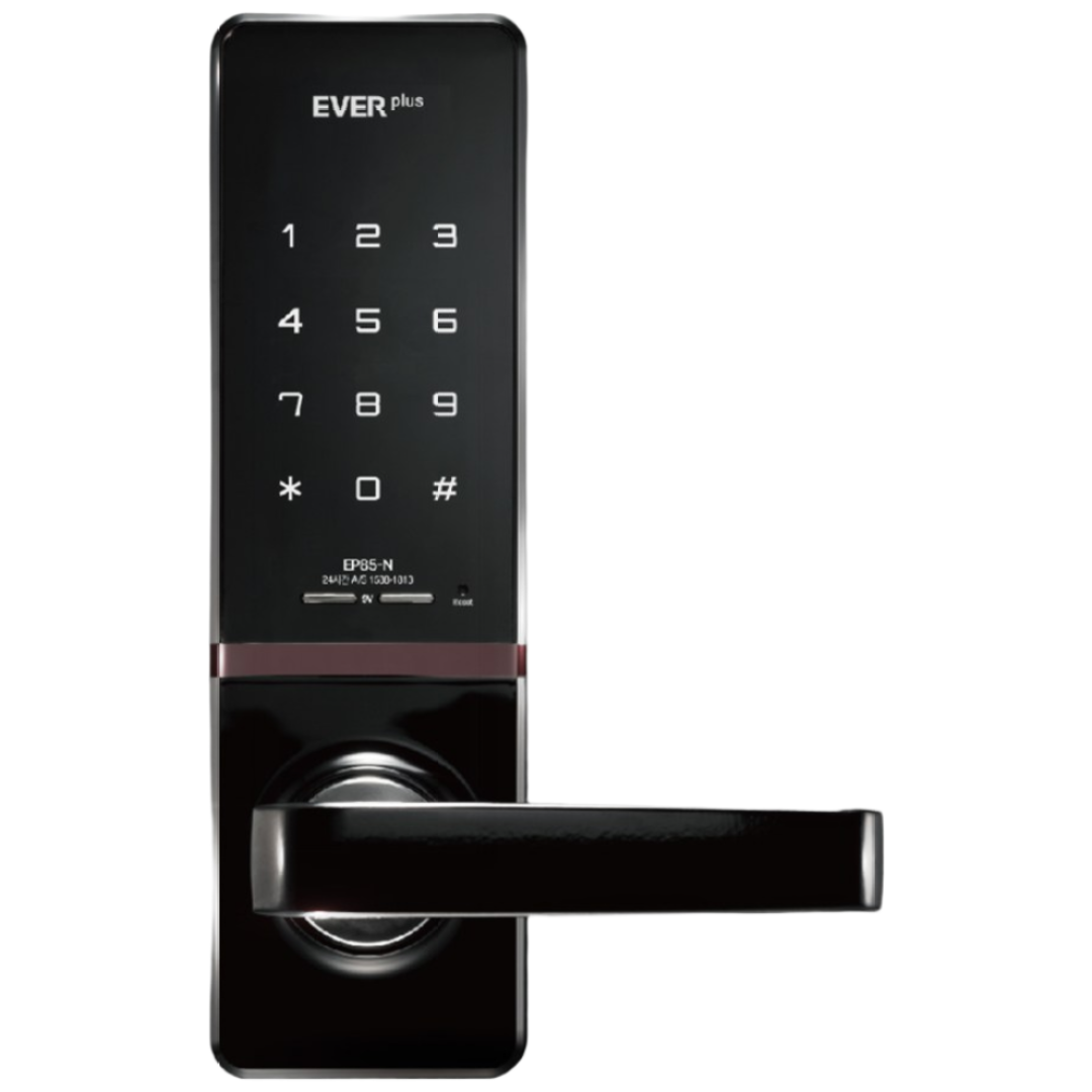 에버넷 무타공 도어락 현관 번호키 에버플러스 EP85 블랙 (번호전용,카드), 고객직접설치, EP85-N (번호전용) 59,900원