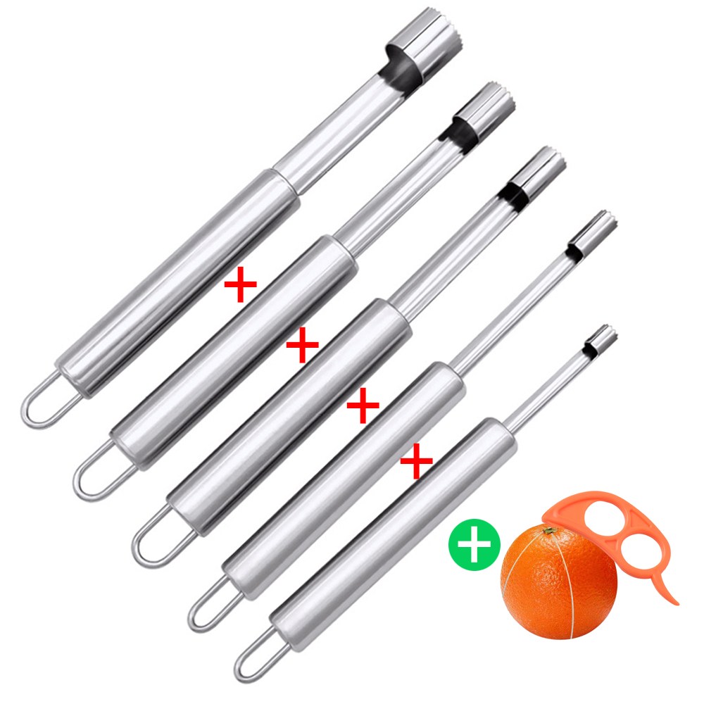 (과일씨 제거기 A타입 5P세트+사은품 :오렌지까기1P) 컵케익 애플 코어러  주방 카터기 필러 채칼 슬라이서 절단기 자르기 깍기 7,990원