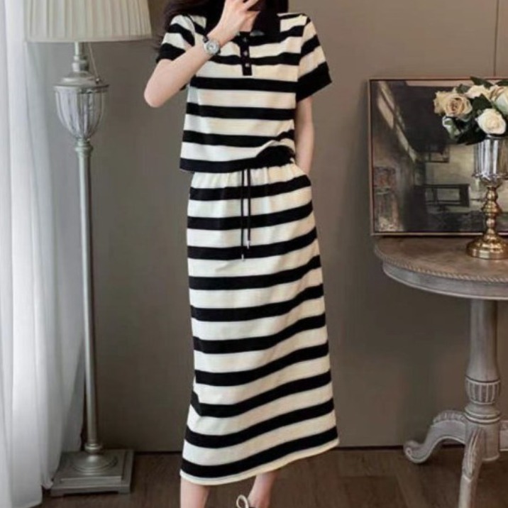 베루라 단가라반팔티 밴딩롱스커트세트 투거우투피스 35,900원