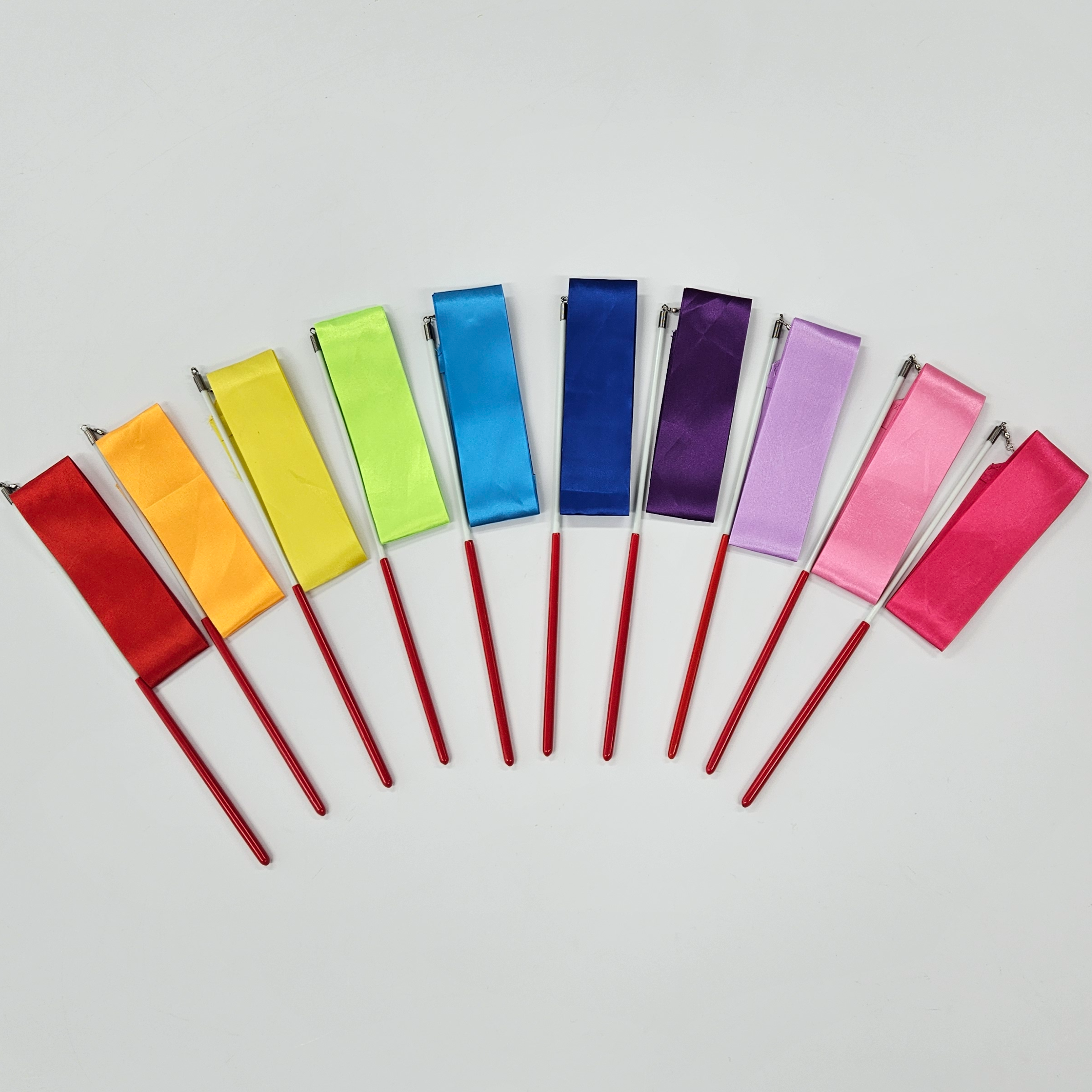 2M 리듬체조 리본막대 10개 세트 단색 레인보우 15,900원