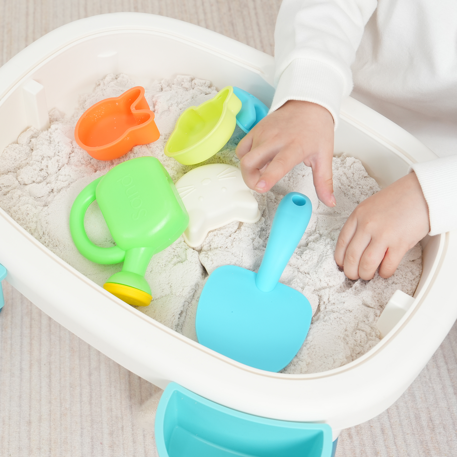 투칸 모래놀이 테이블 + 구성품 10종 + 모래 500g 2p 세트, 혼합색상, 1세트 22,570원