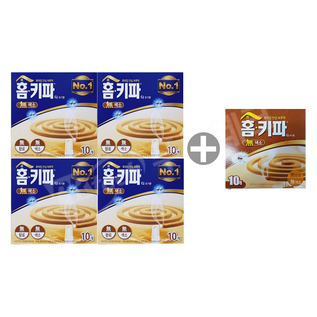 홈키파 디 모기향 10매x4개+증정10매 8,400원