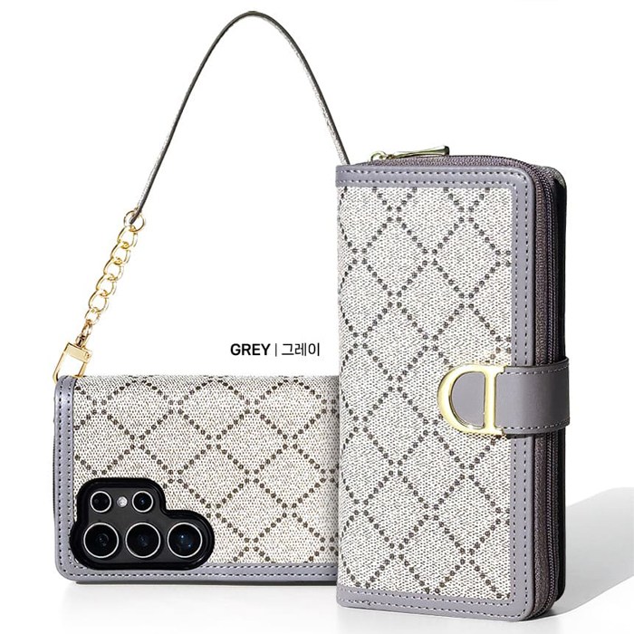 갤럭시 S22 플러스 케이스 SM-S906 럼블라리 지퍼수납 지갑형 패턴가죽 패션 스트랩 다이어리 21,900원