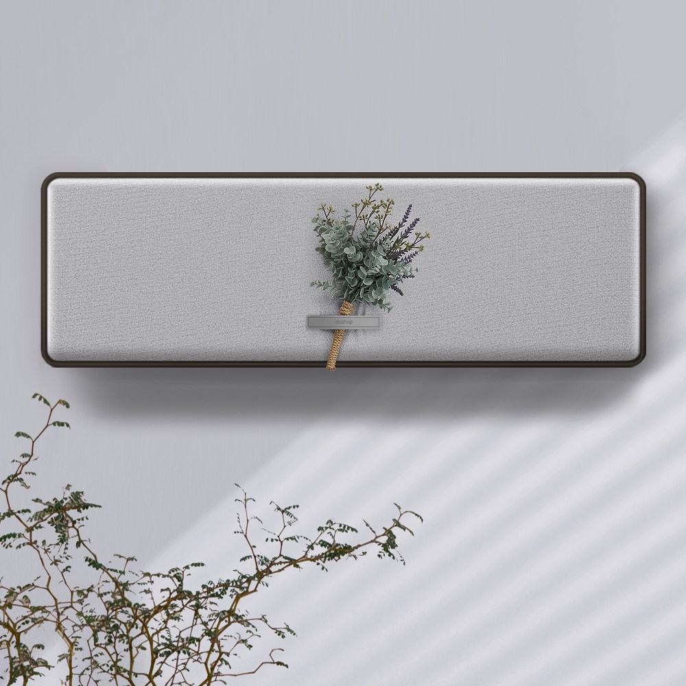 다샵 프리미엄 스판 3중직 벽걸이 에어컨커버, 코코 그레이 16,900원