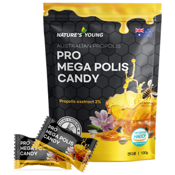 호주 네이쳐스영 프로폴리스 캔디 함량2배, 1개, 100g 12,100원