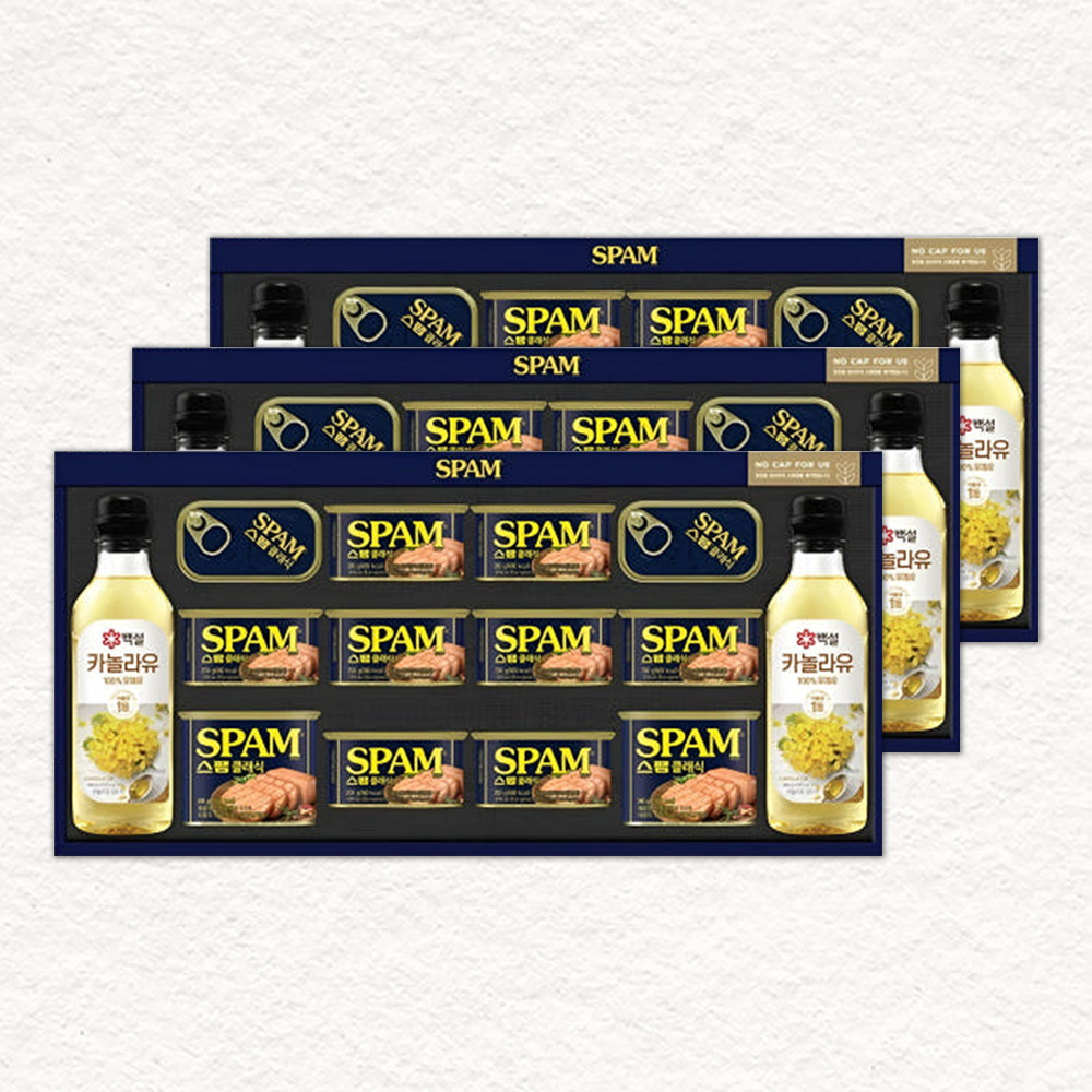 CJ제일제당 스팸 복합 100호 선물세트 3세트, 3개 130,500원