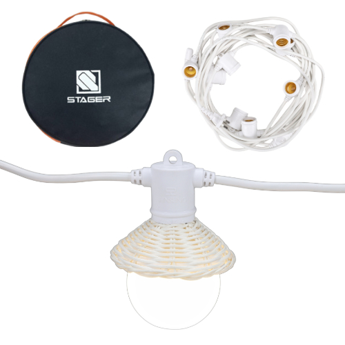 백색소켓+라탄갓 파티라이트 스트링라이트 파티전등선 6m7소켓 7m9소켓11m10소켓 11m20소켓 15m25소켓 오징어등 야외파티조명 루프탑조명 43,000원