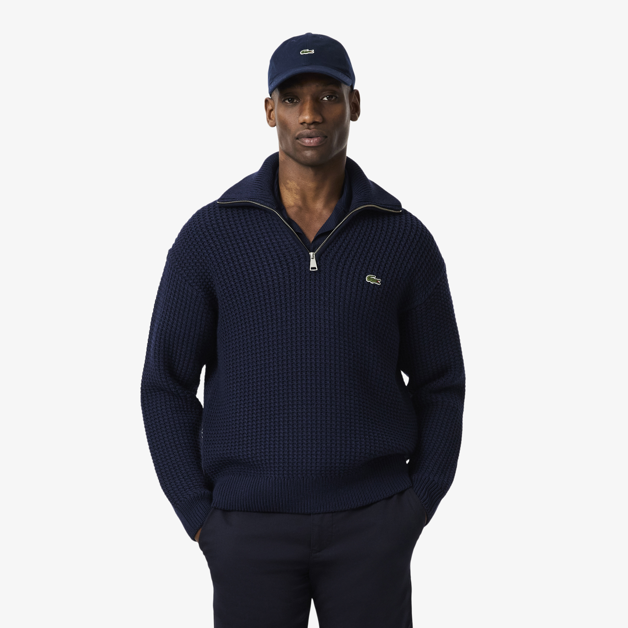 라코스테 남성용 스카시 조직 카라 스웨터 AH5205-55N 175,770원