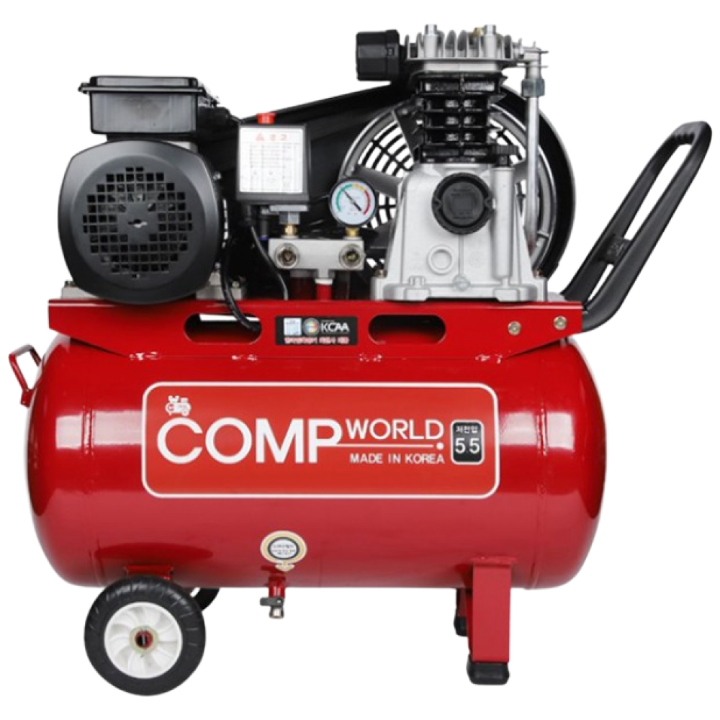 콤프월드 CWS55 시리즈 휴대용 콤프레샤 5.5마력 탱크용량 25L,40L,50L,80L,120L 철탱크, 1개 641,000원