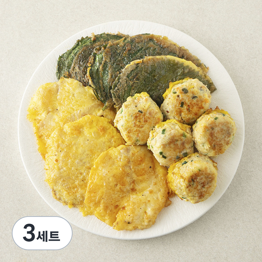 집반찬연구소 동태전 125g + 동그랑땡 100g + 깻잎전 125g 45,050원