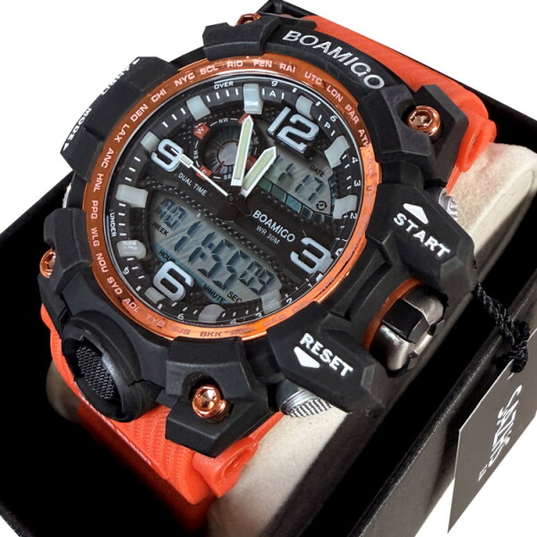 사츠 남성 스포츠시계 전자 디지털 방수 손목시계 군인 아웃도어 알람 백라이트 15,500원