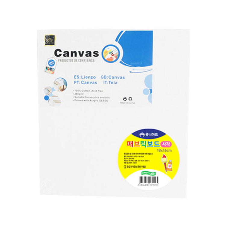 유니아트 1200 패브릭보드 사각 캔버스 액자(소) 18cm x 16cm 유화 아크릴, 10개, 18cm x 16cm 8,600원