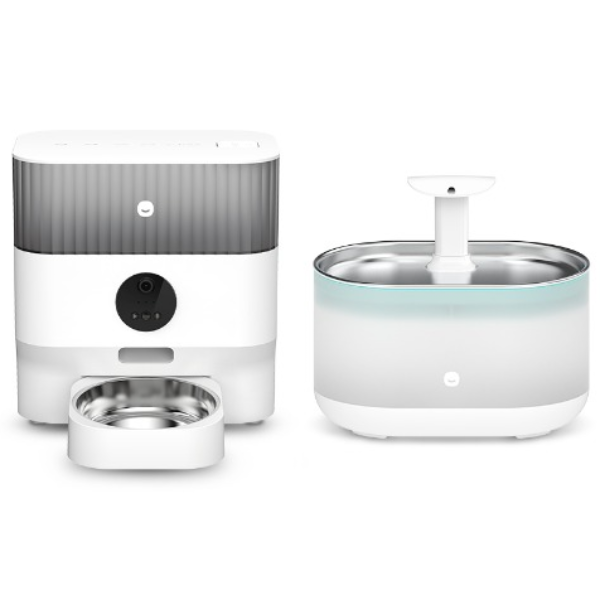 헤이홈 강아지 고양이 스마트 펫 자동 급식기 밥그릇 카메라형 + 급수기 물그릇 반려동물 정수기 세트 188,900원