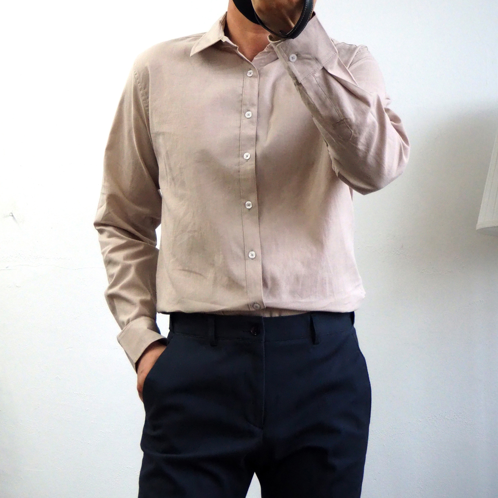 엘엑스티 남성용 프리미엄 캐주얼 면 린넨 기본핏 긴팔 셔츠 20,400원