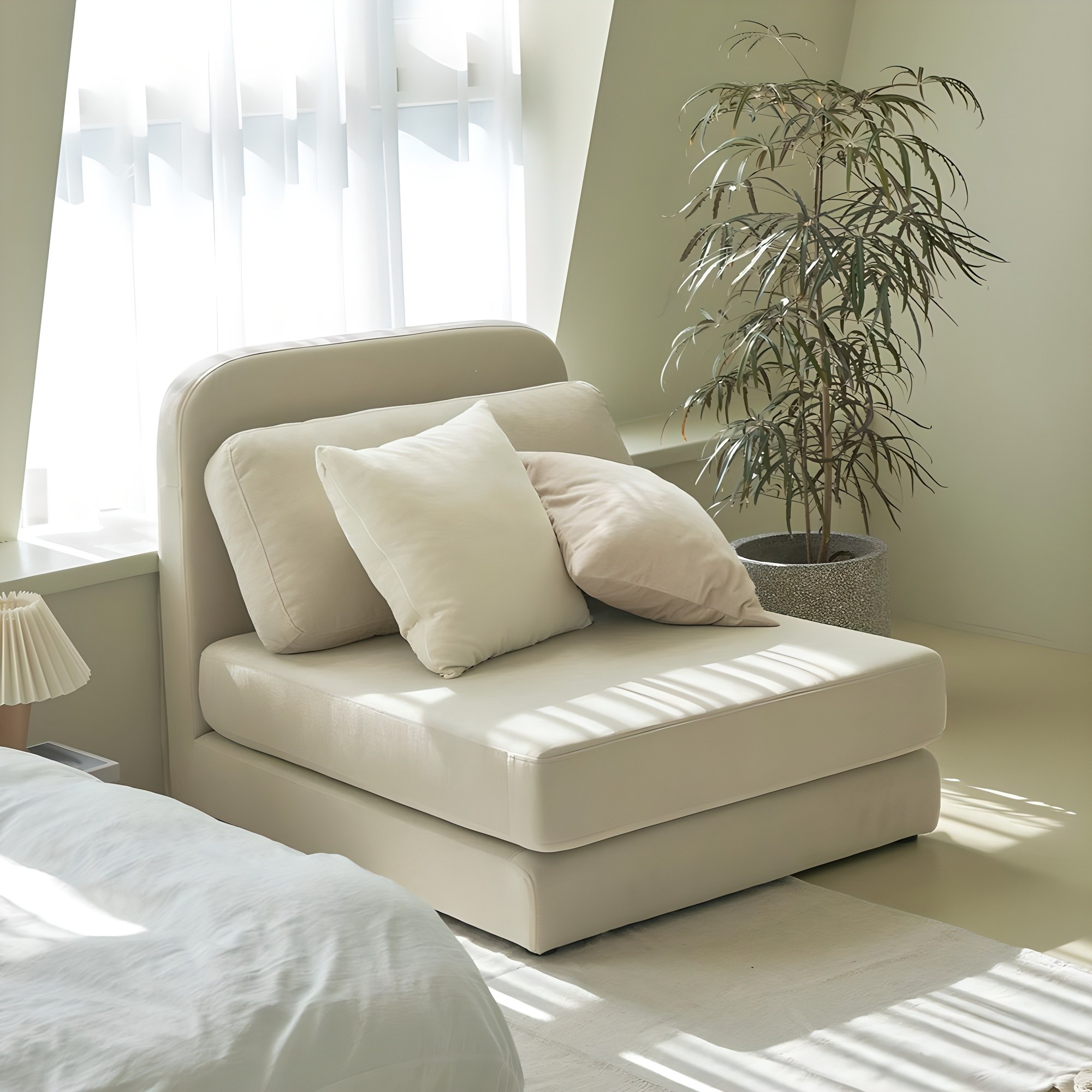 레이디가구 오트 아쿠아텍스 접이식 암리스형 1인용 소파베드 방문설치 152,680원