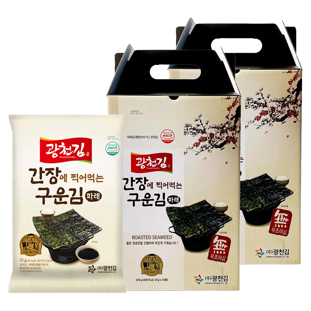 광천김 간장에 찍어먹는 구운 파래김 34,860원