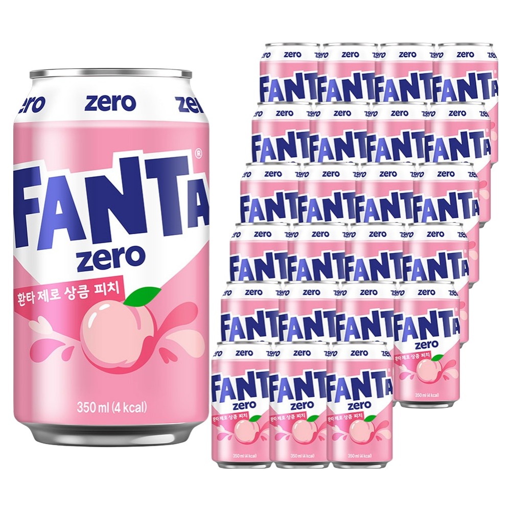 환타 제로 상큼 피치, 350ml, 24개 17,400원
