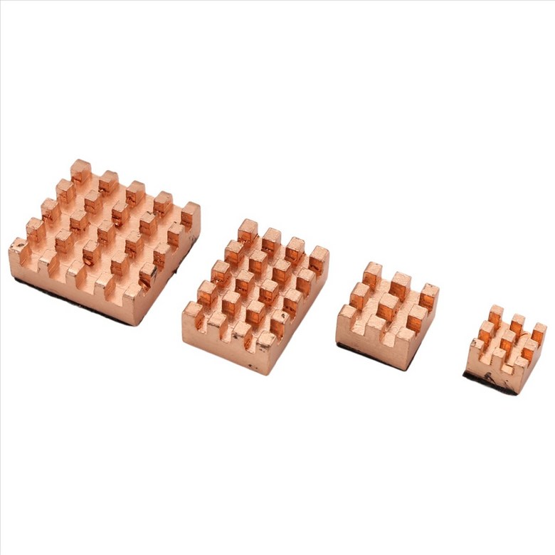 Raspberry Pi 4B 1G 2G 4G 4G 냉방 히트 싱크 냉각기 (순수한 코퍼 히트 싱크)를위한 4 조각 냉각 구리 히트 싱크 6,730원