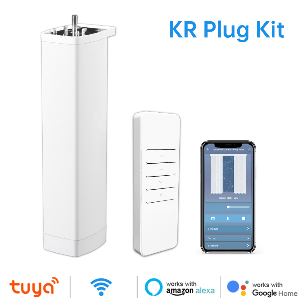 Tuya Zigbee/WIFI RF 원격 스마트 라이프 APP 타이밍 제어 음성 Alexa Google 홈이있는 전기 커튼 모터 39,700원