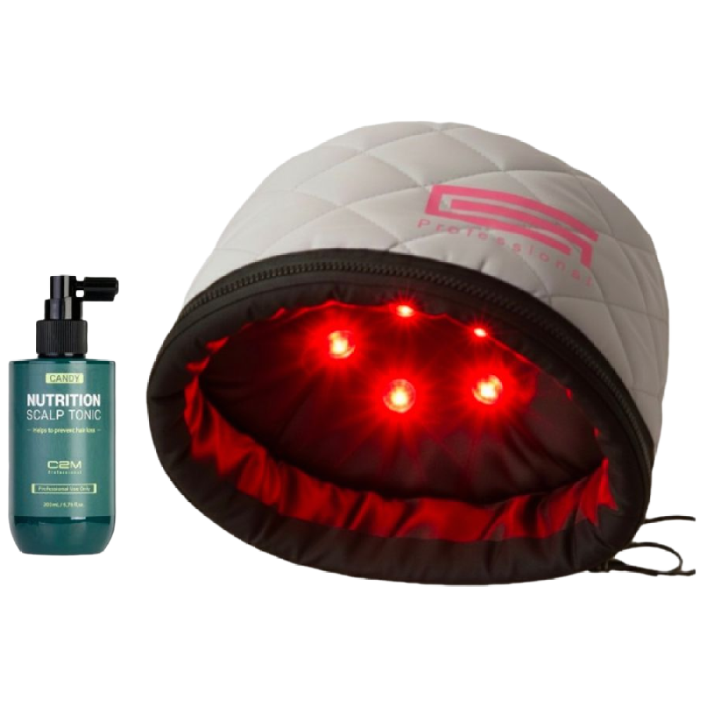 CNS월드전자 홈케어 LED 원적외선 전기헤어캡+ 스칼프 토닉1P 세트, 그레이, WN-2 35,000원