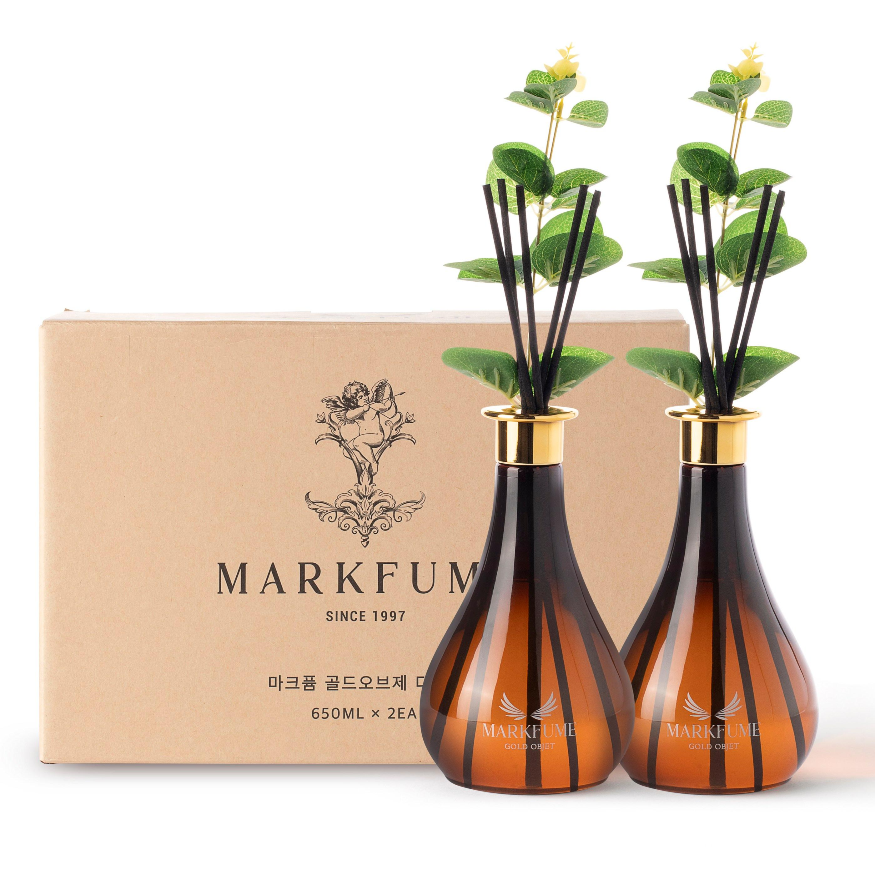 마크퓸 대용량 실내디퓨저 골드오브제, 현재가 17,900원