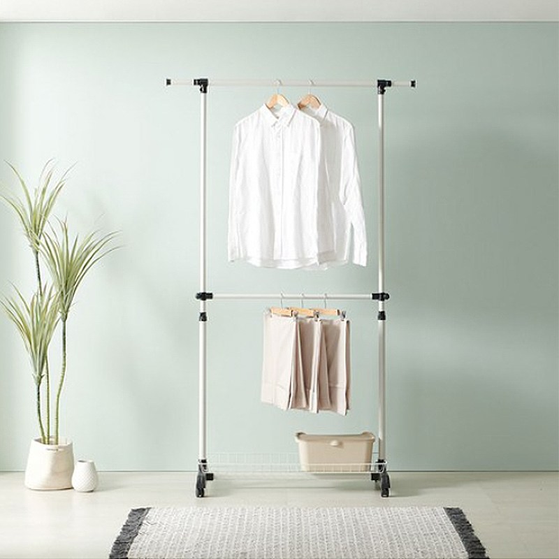 행거전문가 선반형 이동식 스탠드행거 2단 29,800원