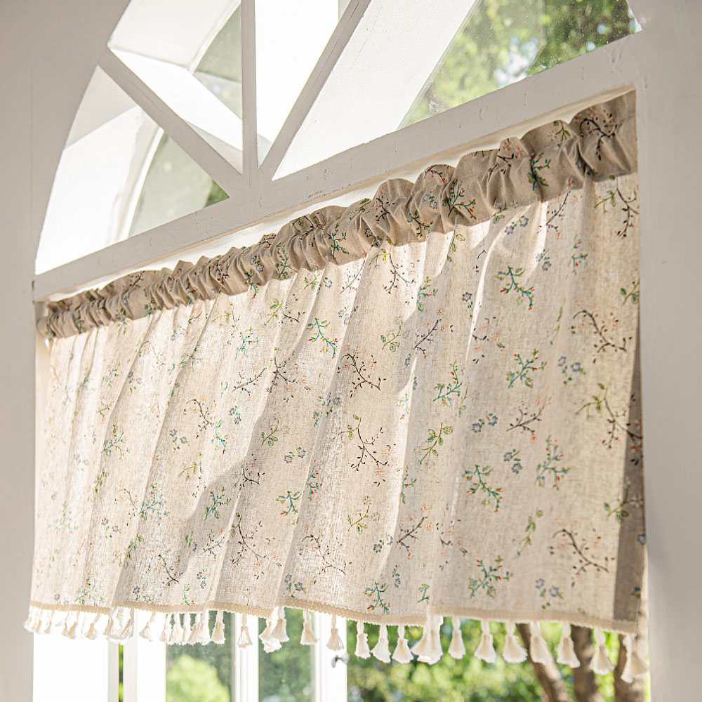 지앤와이 꽃패턴 태슬 미니창 가리개 바란스 14,850원