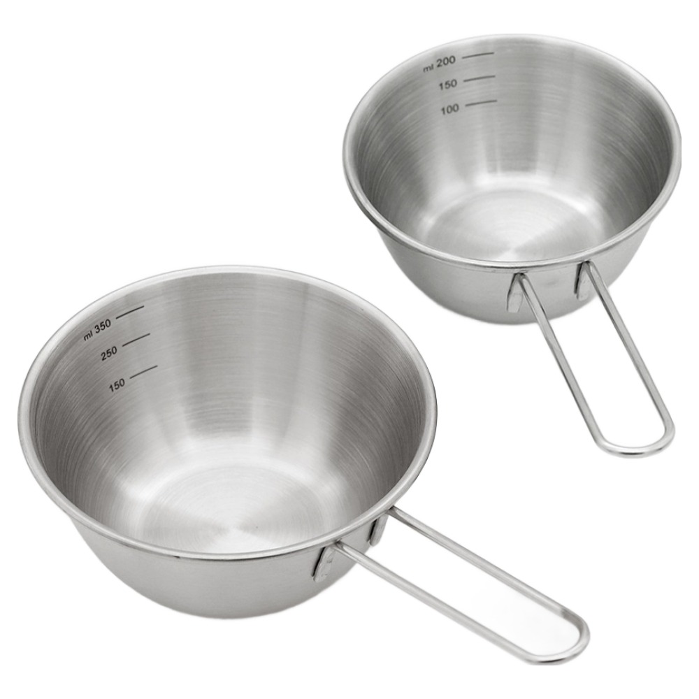 리본제이 304 스텐 롱핸들 미니 계량컵 200ml + 400ml 세트 13,900원