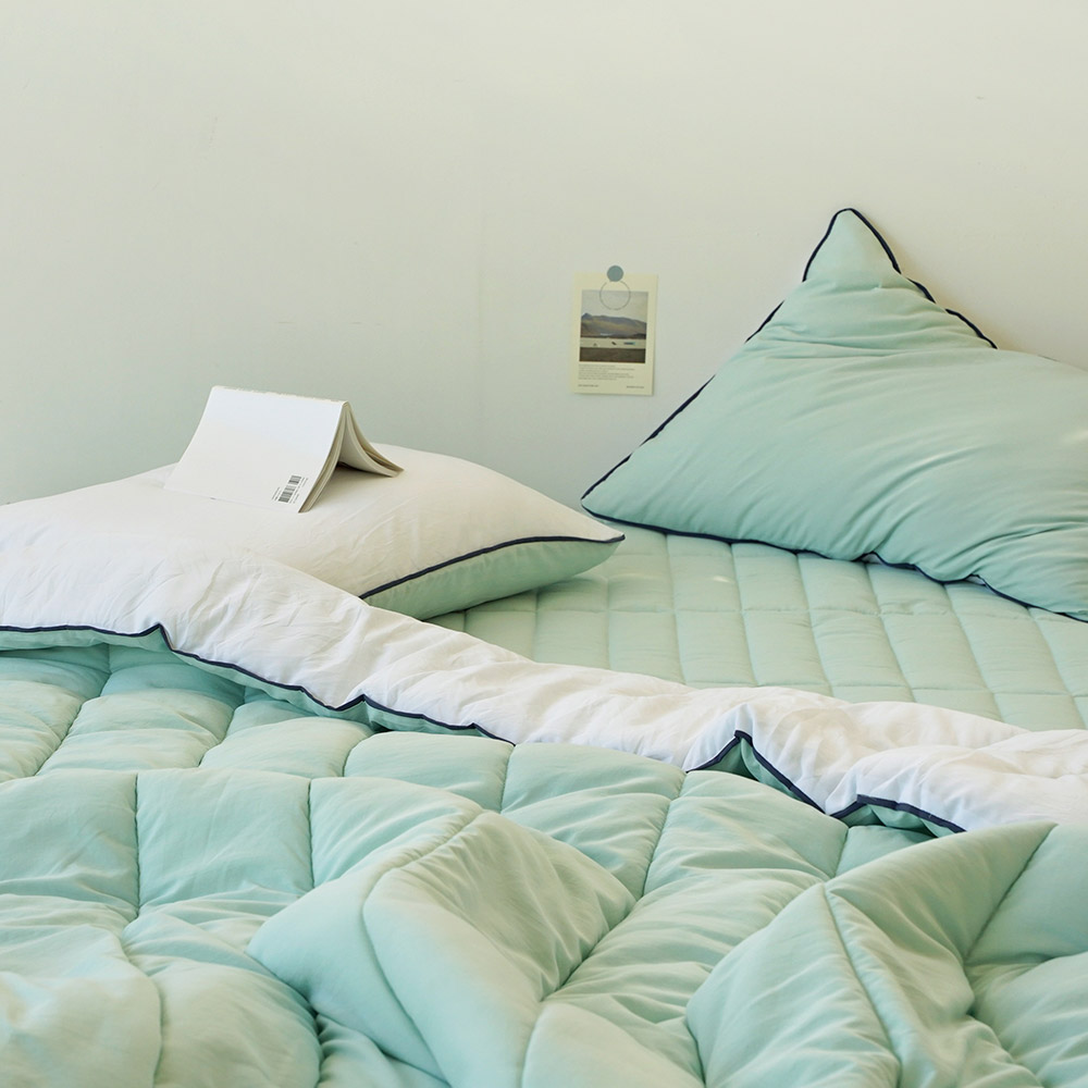 노컨셉 깊게자요 양면 워싱 사계절 차렵이불 세트 54,160원